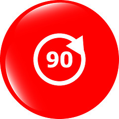 Image showing 90 percent web icon, web button