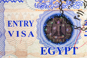 Image showing Entry Visa