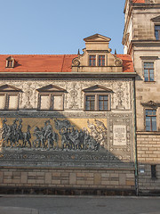 Image showing Fuerstenzug Procession of Princes in Dresden, Germany