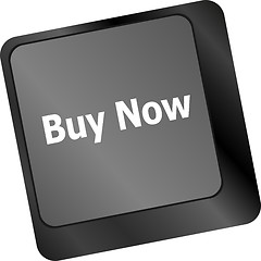 Image showing keyboard buy now icon - business concept