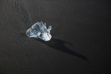 Image showing Ice melting on the beach