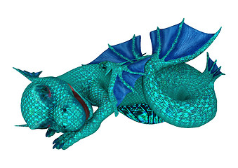 Image showing Sleeping Little Sea Dragon
