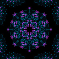 Image showing Color digital fume pattern