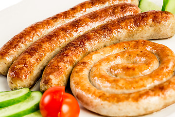 Image showing grilled meat sausages