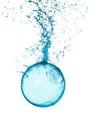 Image showing Splash water ball isolated