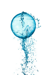 Image showing Splash water ball isolated