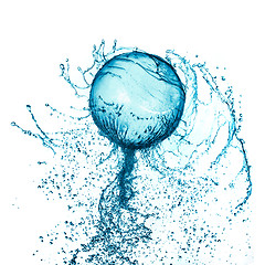 Image showing Splash water ball isolated