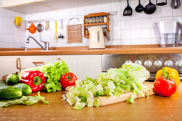 Image showing Vegetables on the kitchen