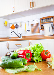 Image showing Vegetables on the kitchen