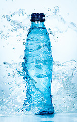 Image showing Bottle of water splash