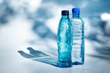 Image showing Bottles of water