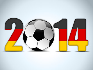Image showing Germany 2014 Soccer with German Flag