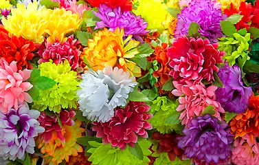 Image showing Artificial flowers.