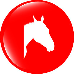 Image showing horse sign button, web app icon