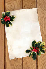 Image showing Christmas Parchment Letter