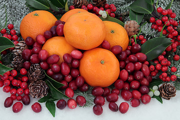 Image showing Christmas Fruit