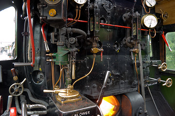 Image showing Steam Engine Footplate