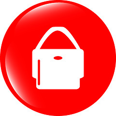 Image showing shopping bag icon web button