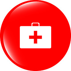 Image showing Doctor Bag Health Medical Icon Isolated on white