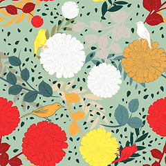 Image showing Seamless floral pattern