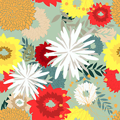 Image showing Seamless floral pattern