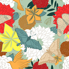 Image showing Seamless floral pattern