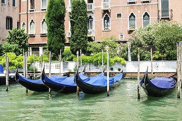 Image showing Ancient gondola in Venice