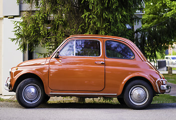 Image showing Small vintage italian car Fiat Abarth