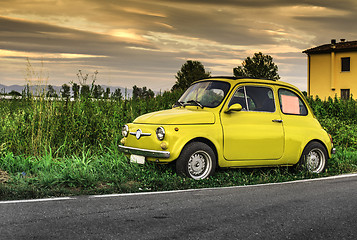 Image showing Small vintage italian car Fiat Abarth