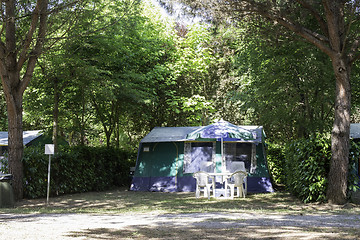 Image showing Tent on campsite