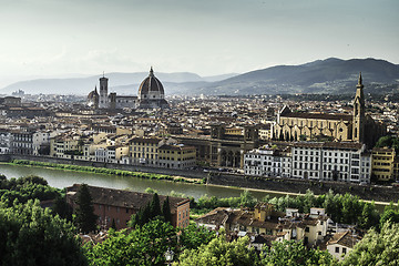 Image showing Panoramic view of Florence
