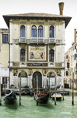 Image showing Ancient gondola in Venice