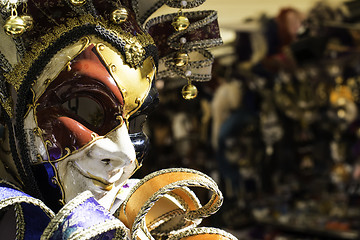 Image showing Venetian carnival masks