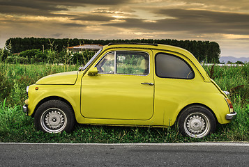 Image showing Small vintage italian car Fiat Abarth