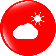 Image showing Weather app web icon isolated on white background