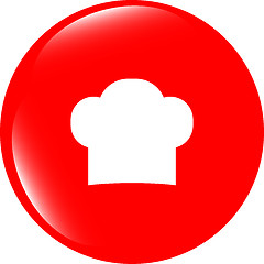 Image showing Chef hat sign icon. Cooking symbol. Cooks hat