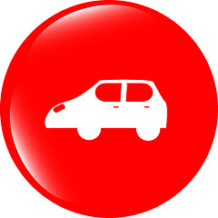 Image showing Car icon button design elements