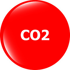 Image showing carbon dioxide web app icon, web button