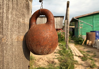 Image showing old kettlebell