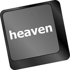 Image showing Heaven button on the keyboard keys