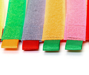 Image showing Pack of Colorful Velcro Strips