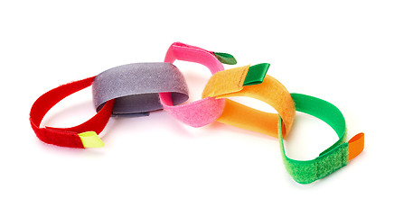 Image showing Chain from Colorful Velcro Strips