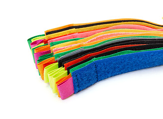 Image showing Pack of Colorful Velcro Strips
