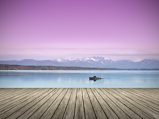 Image showing wooden jetty