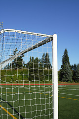 Image showing Soccer goal posts