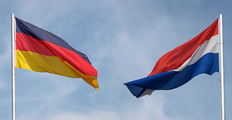 Image showing Germany and Netherlands flag