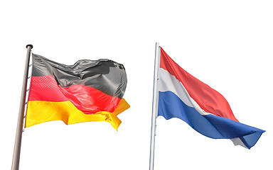 Image showing Germany and Netherlands flag