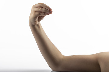 Image showing Young hand make Finger purse gesture