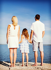 Image showing happy family at the seaside