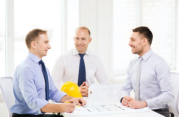 Image showing happy team of architects and designers in office